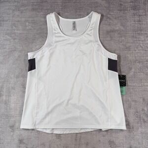 inPHORM Shirt Womens Large White Onyx Racerback Tennis Active Tank Top NWT